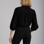 Blouse Dominique en Noir - boutique décoration Montreal