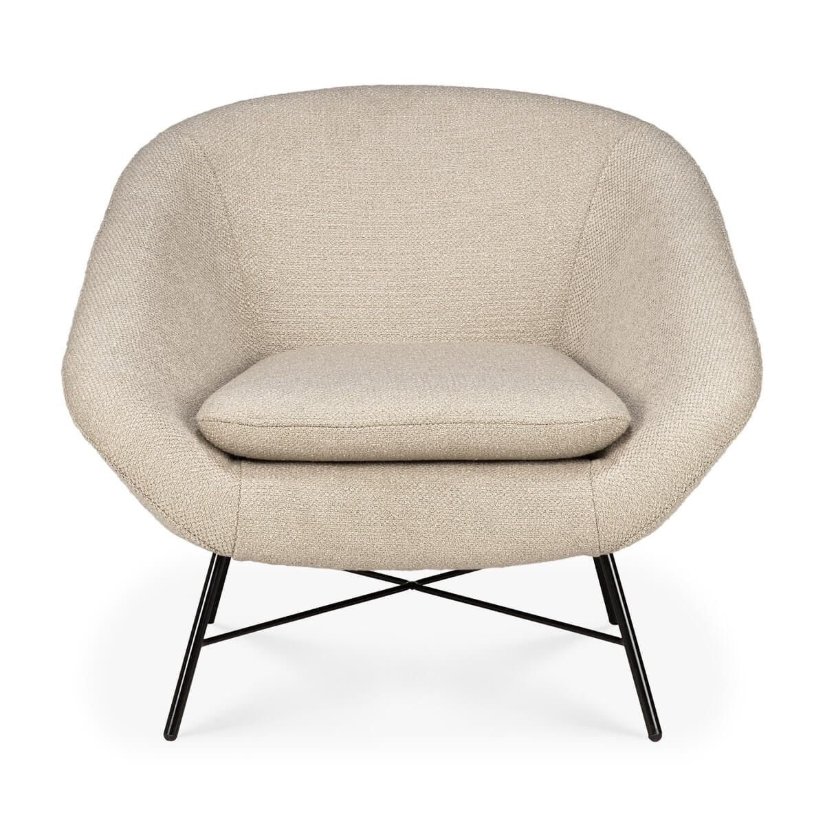 Fauteuil Barrow Blanc - boutique décoration Montreal