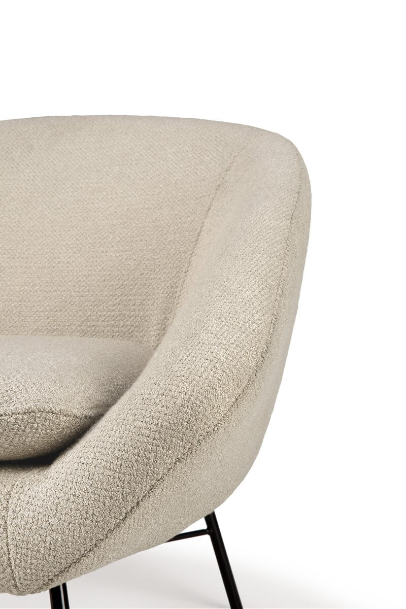 Fauteuil Barrow Blanc - boutique décoration Montreal