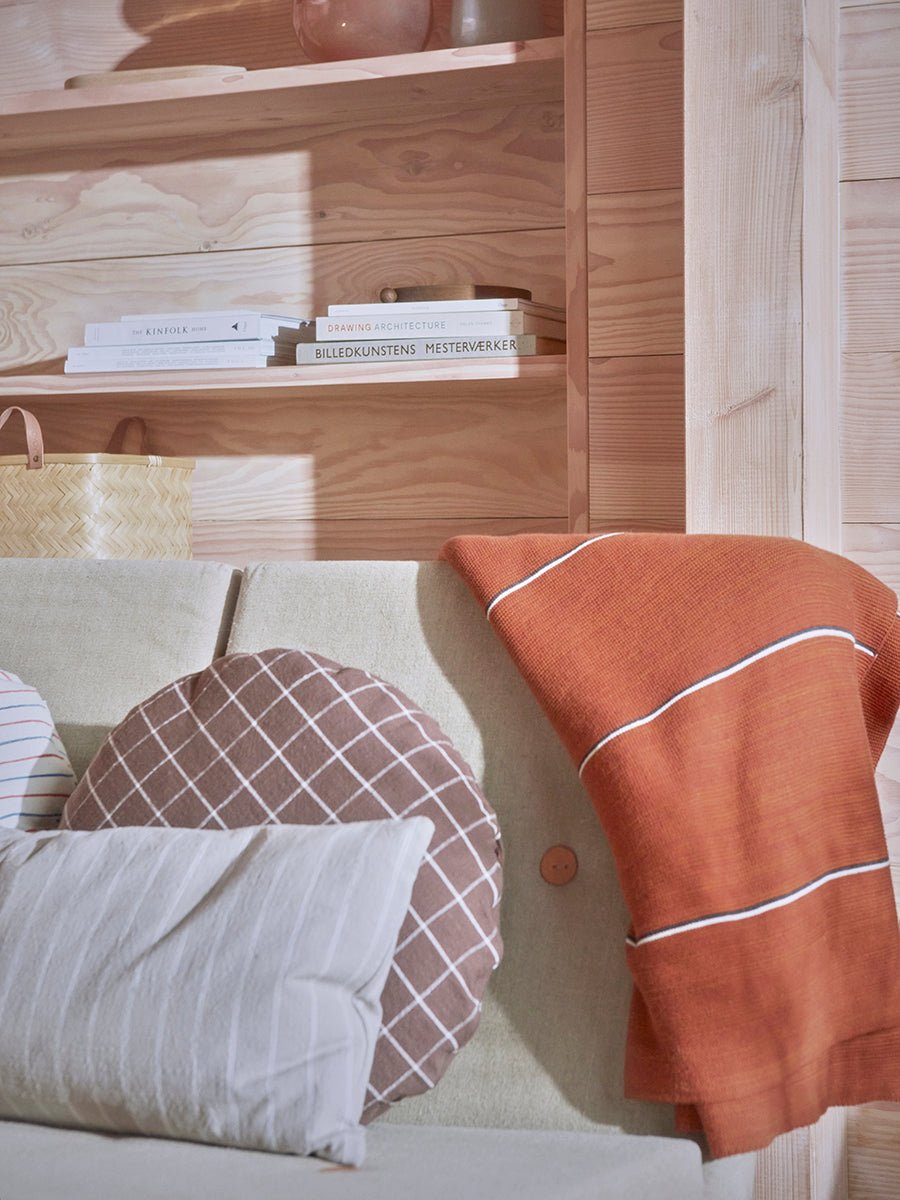 Kyoto Cushion Round - Large - Brown - Cushion - boutique décoration Montreal