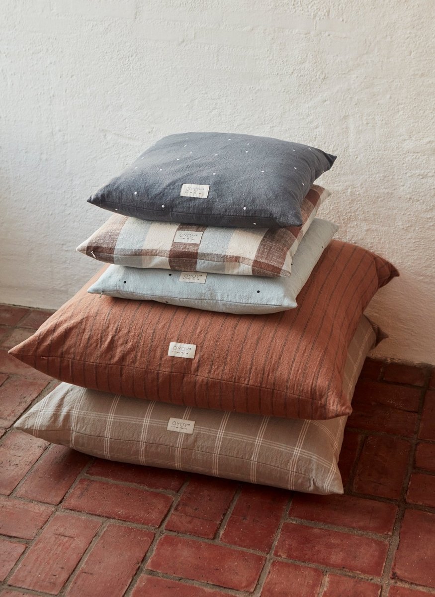 Kyoto Dot Cushion Square - Anthracite - Cushion - boutique décoration Montreal