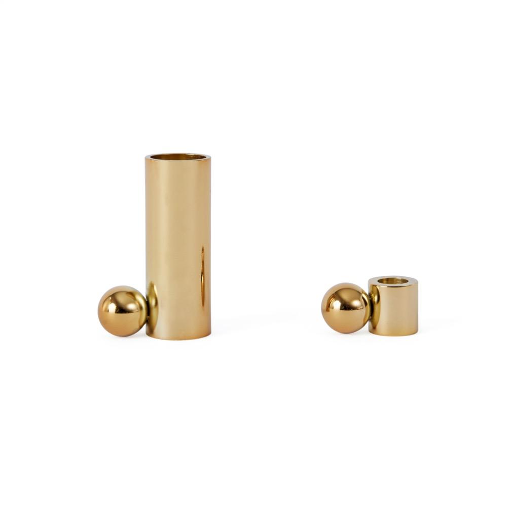Palloa Candleholder - Low - Brass - Candleholder - boutique décoration Montreal