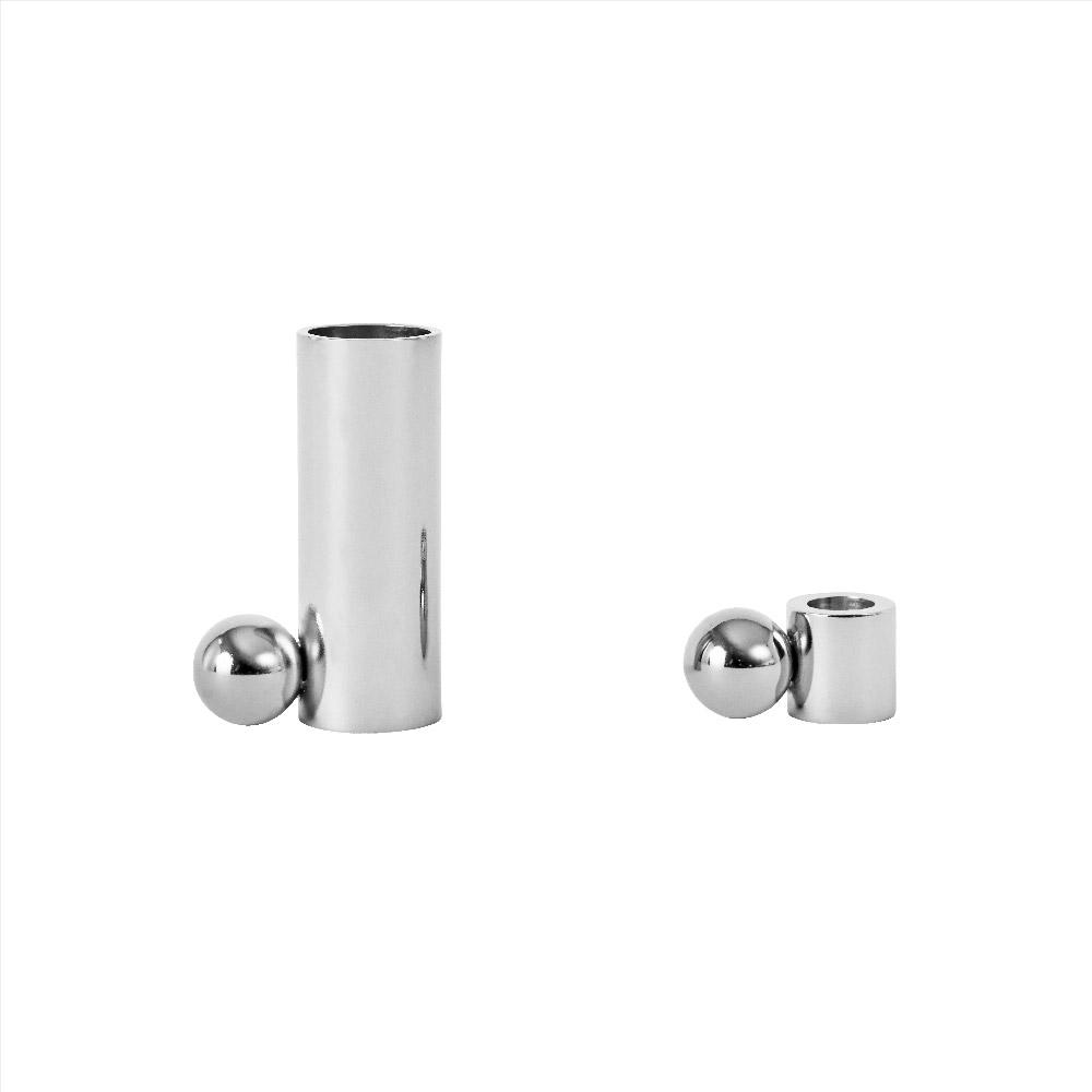 Palloa Candleholder - Small - Silver - Candleholder - boutique décoration Montreal