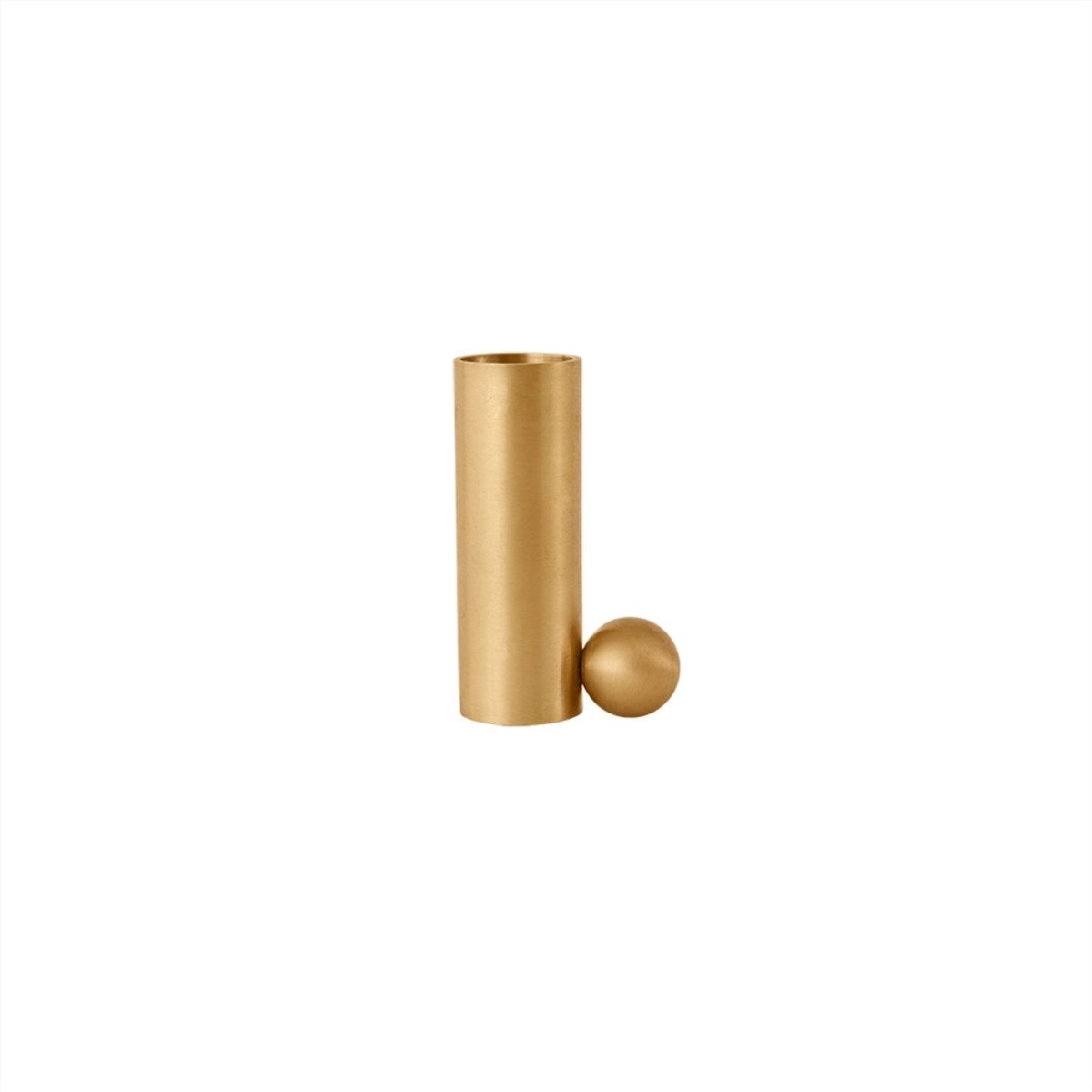Palloa Solid Brass Candleholder - High - Brushed Brass - Candleholder - boutique décoration Montreal