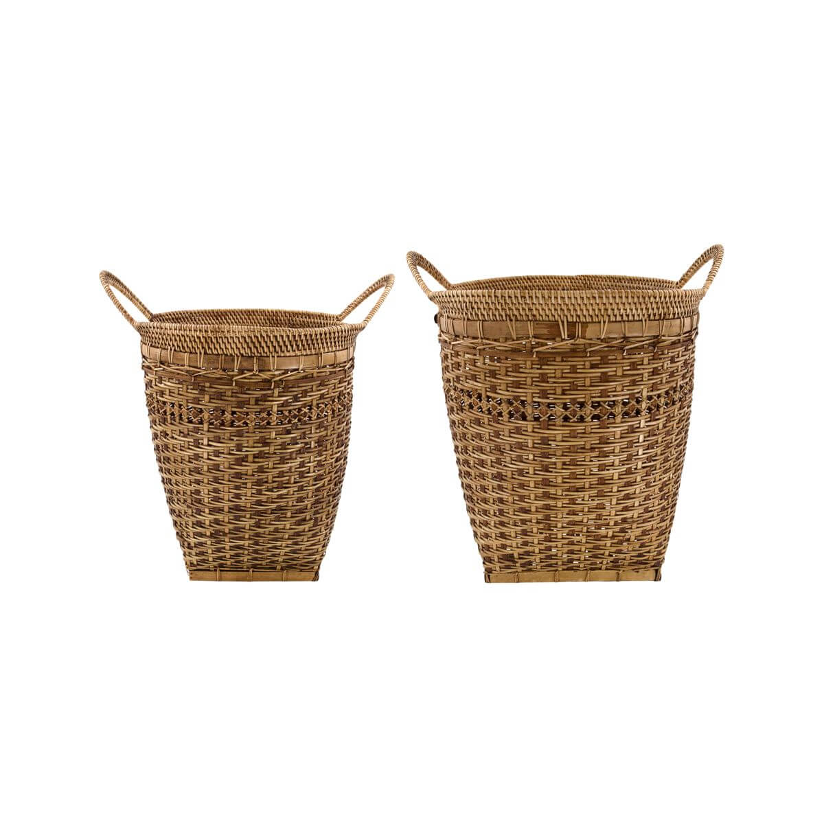 panier pura, bambou et rotin, fait main