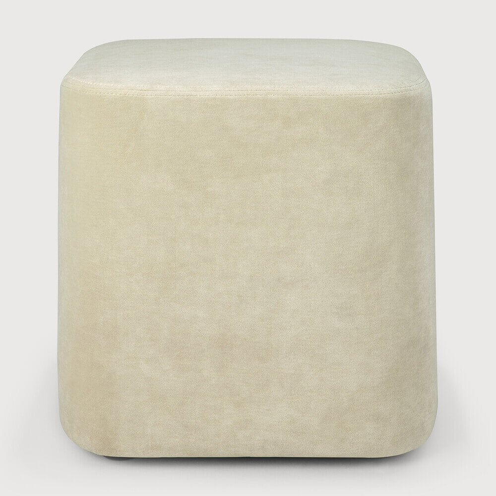 Pouf Cube - Sable - boutique décoration Montreal