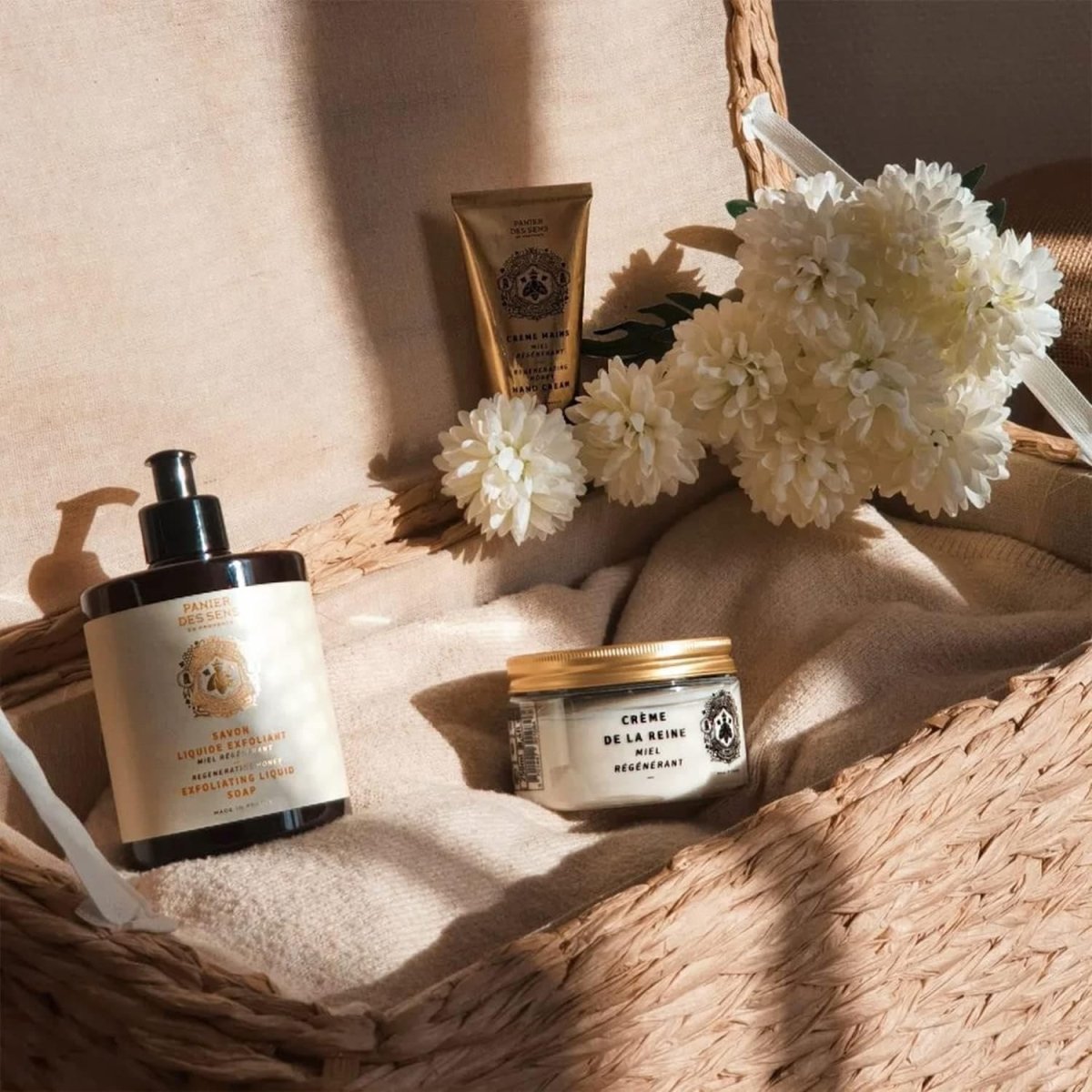 Savon de Marseille liquide exfoliant - Miel régénérant 500ml - Selfcare - boutique décoration Montreal