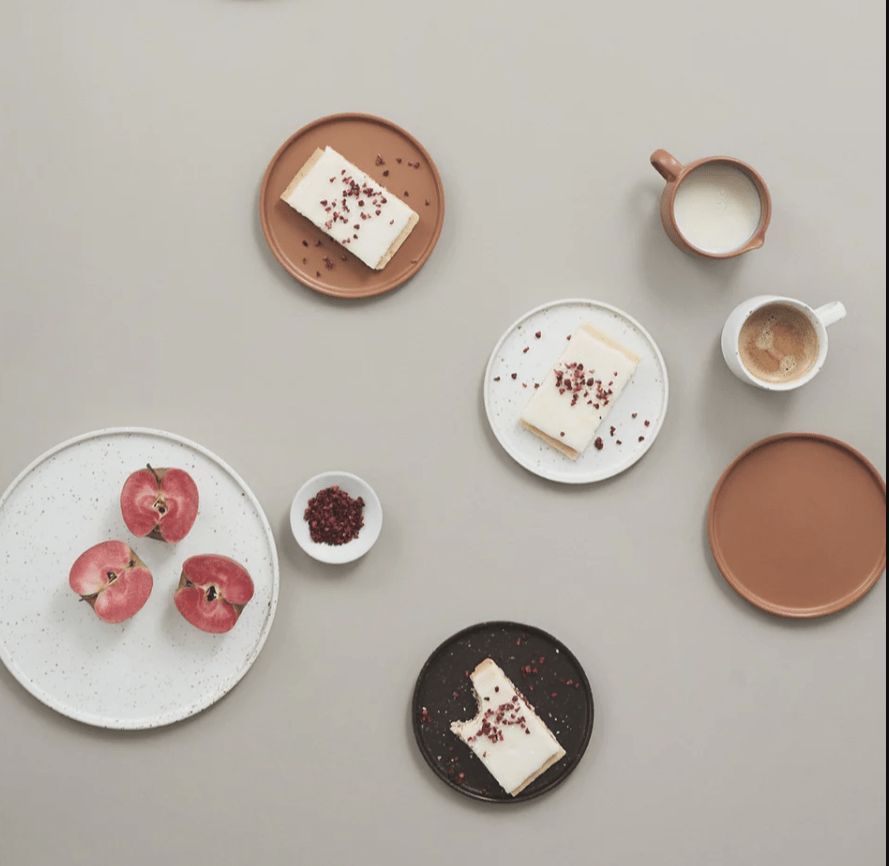 Set de 2 assiettes - Caramel - boutique décoration Montreal