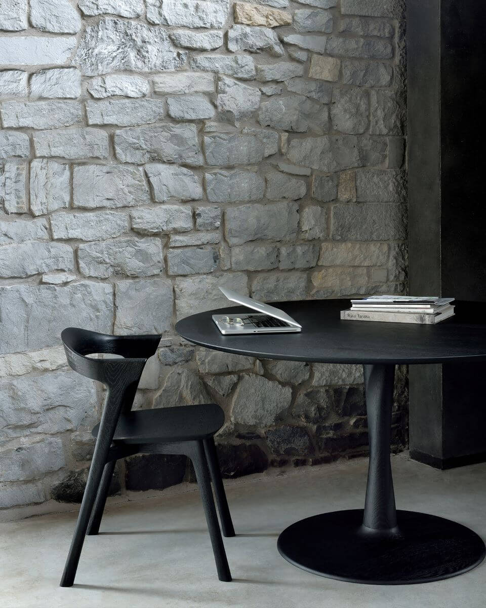 Table Torsion Noir - boutique décoration Montreal