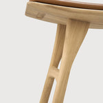 Tabouret de comptoir cuir Cognac - Oak Osso - boutique décoration Montreal