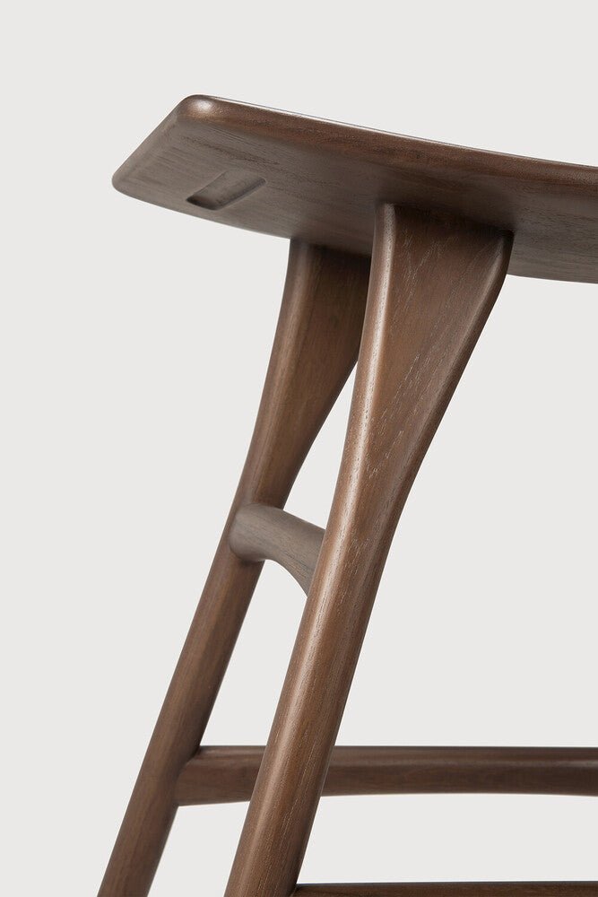Tabouret de comptoir - Teck Osso - boutique décoration Montreal