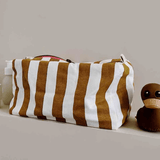 Trousse de toilette - Rayures Caramel - boutique décoration Montreal