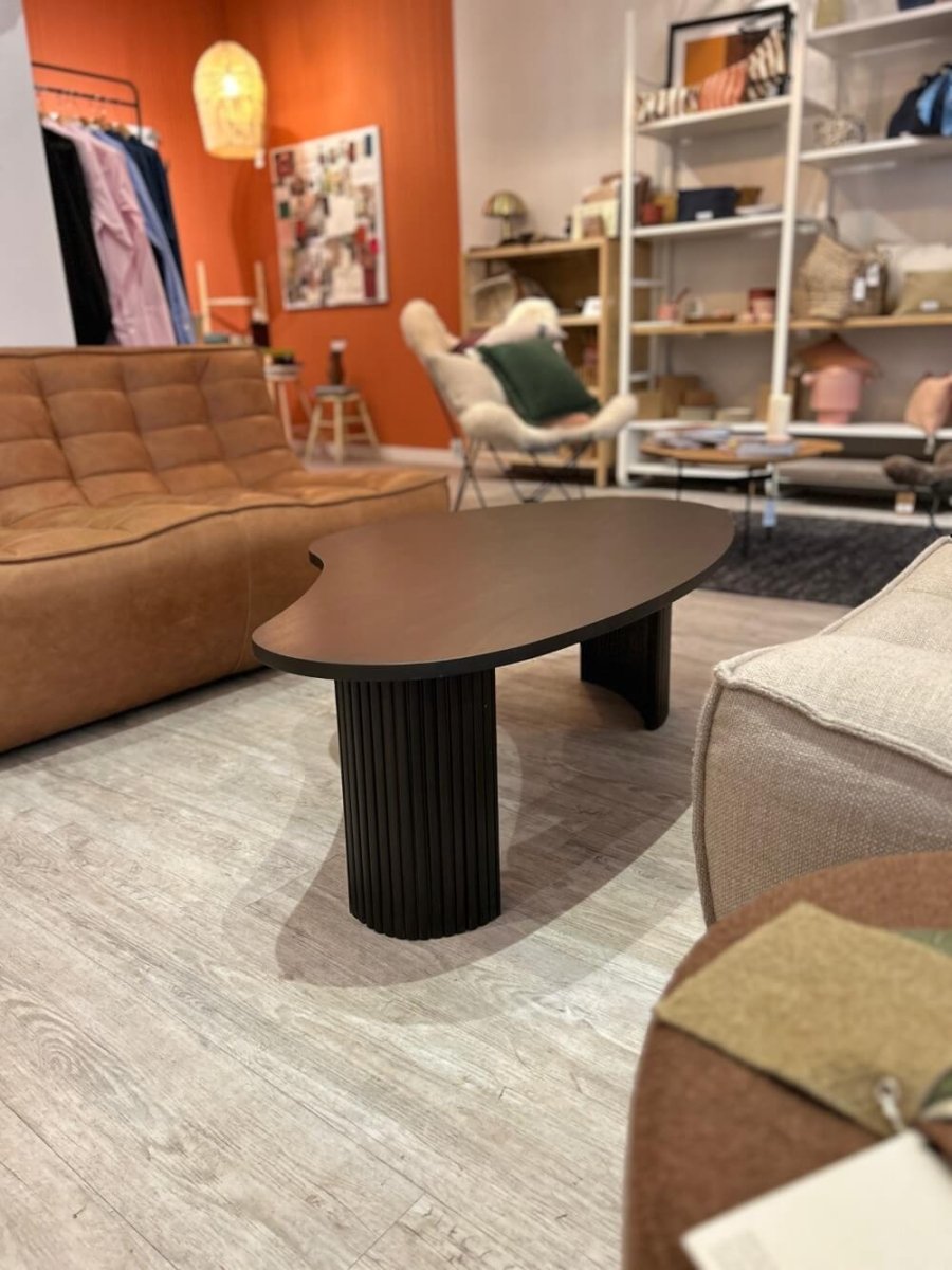VENTE DEMO - Table basse Boomerang en acajou - boutique décoration Montreal