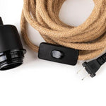 Cable électrique pour suspension - Noir et Jute - General - boutique décoration Montreal