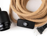 Cable électrique pour suspension - Noir et Jute - General - boutique décoration Montreal