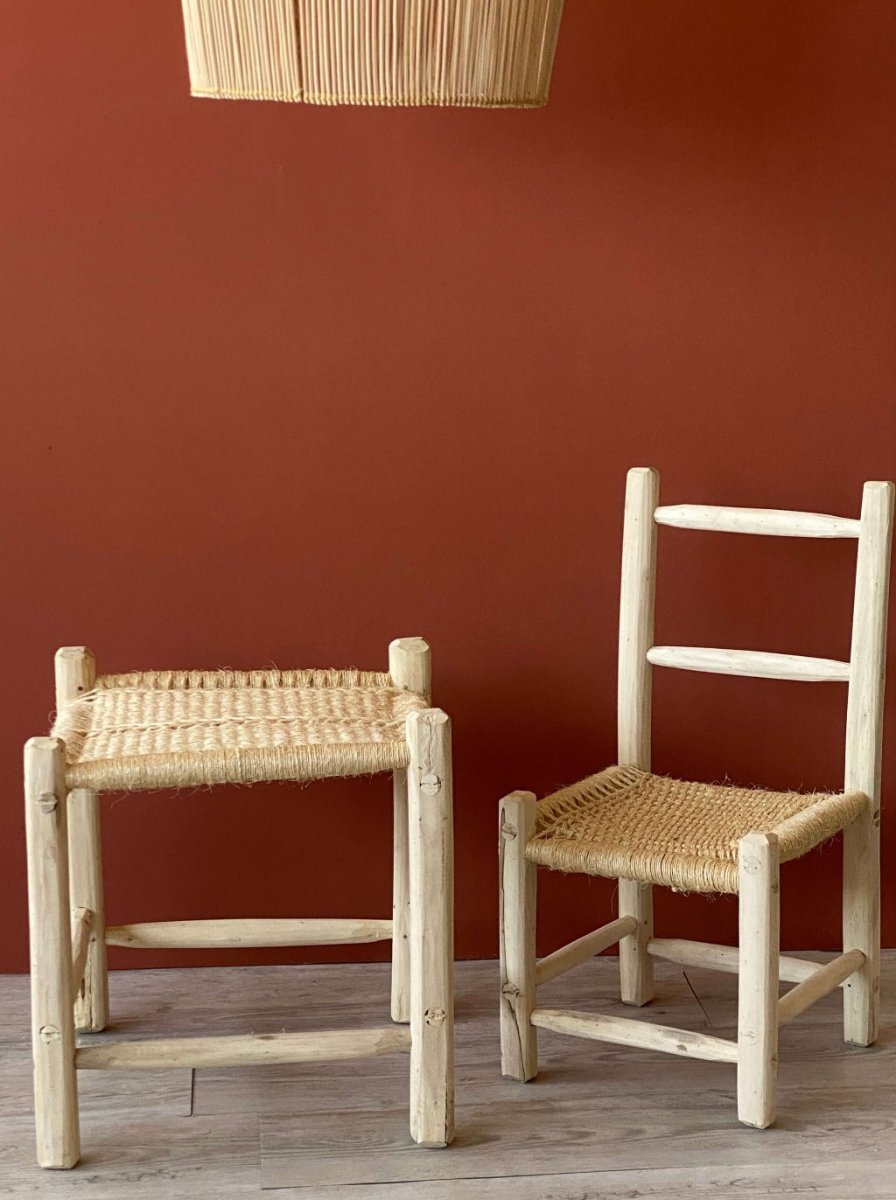 Chaise enfant en bois d'Olivier - General - boutique décoration Montreal