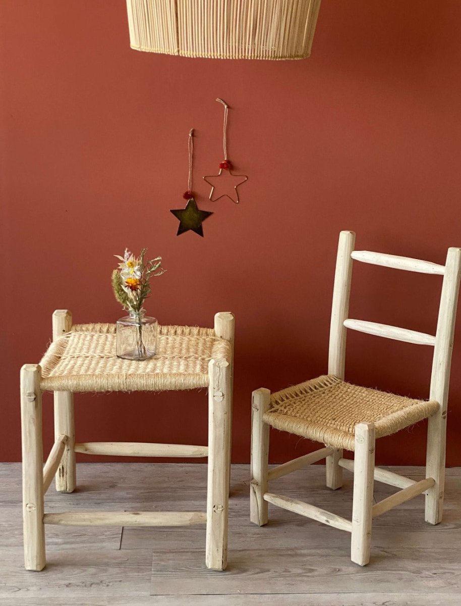 Chaise enfant en bois d'Olivier - General - boutique décoration Montreal