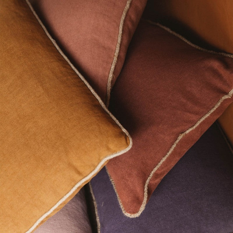 coussin salvador brique, jute, rectangle, decoration salon