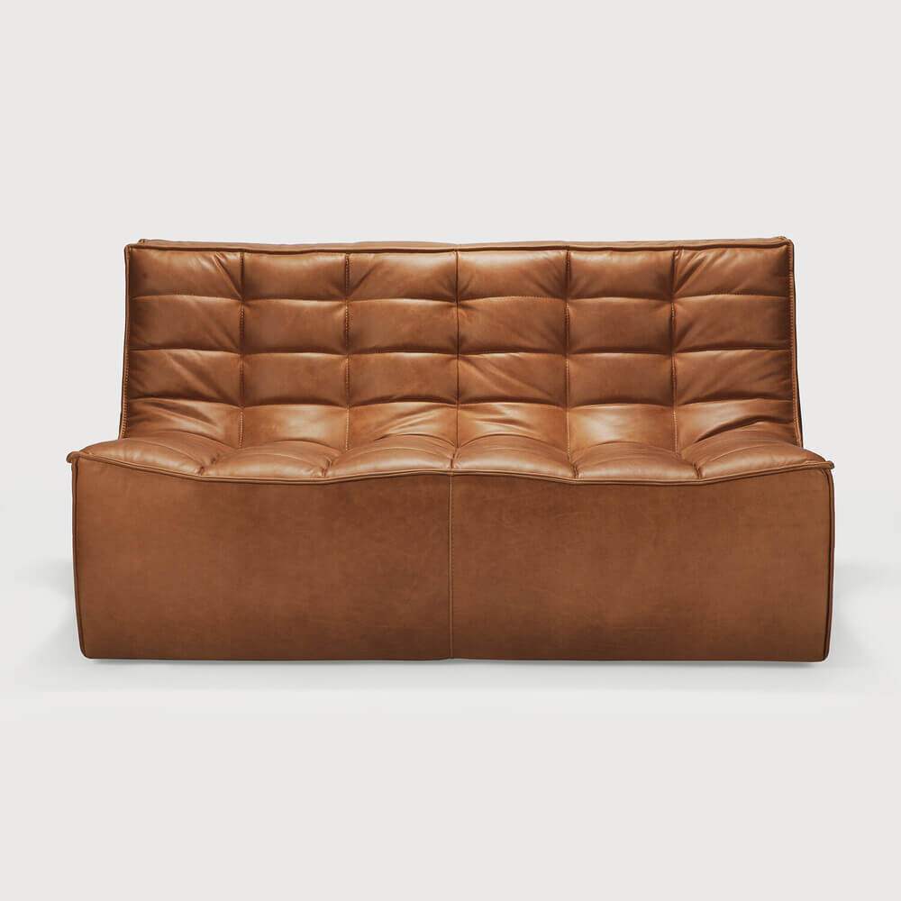 Divan N701 en cuir - Old Saddle - boutique décoration Montreal