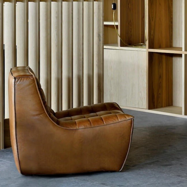 Divan N701 en cuir - Old Saddle - boutique décoration Montreal