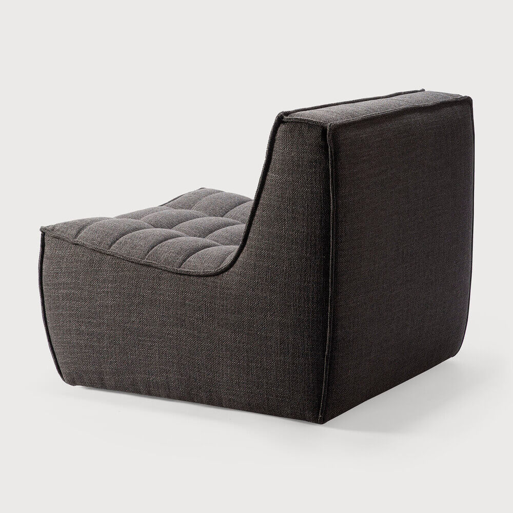 Divan N701 en tissu gris - Old Saddle - boutique décoration Montreal