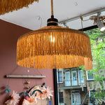 Suspension Parasol à Franges Raphia - Doré - boutique décoration Montreal