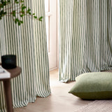 Rideaux Hoxton— rayures vert forêt