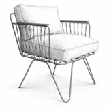 Fauteuil Croisette Honoré - Velours - PRECOMMANDE