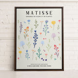 ENSEMBLE DE FLEURS, Oeuvre sur toile étirée