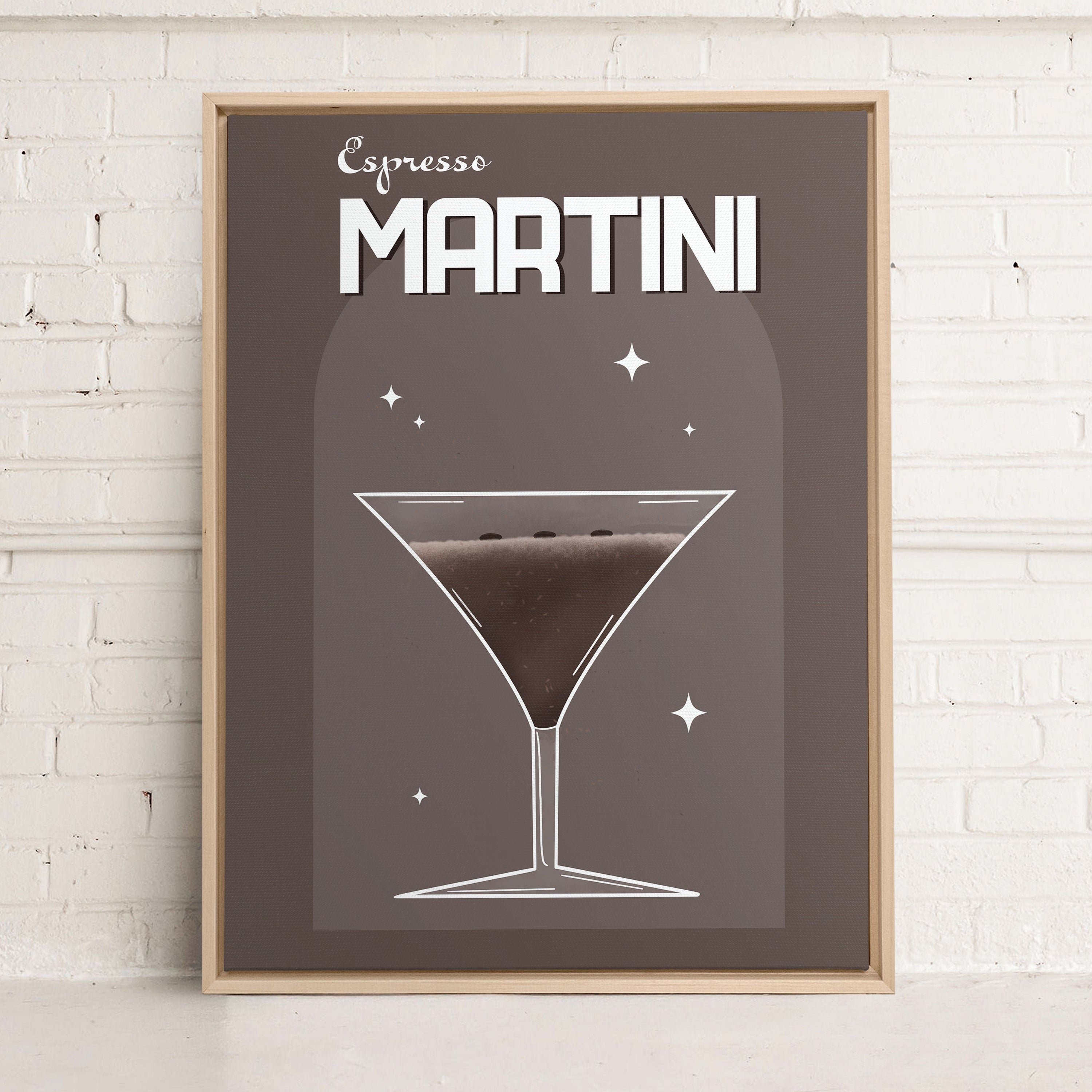 ESPRESSO MARTINI, Oeuvre sur toile étirée