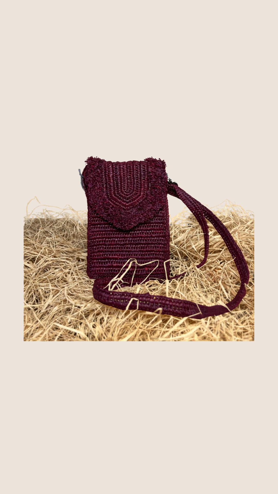 Raffia Crossbody, handcrafted in Madagascar