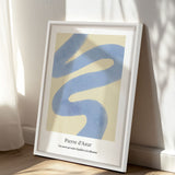 PIERRE D'AZUR, Oeuvre sur toile étirée