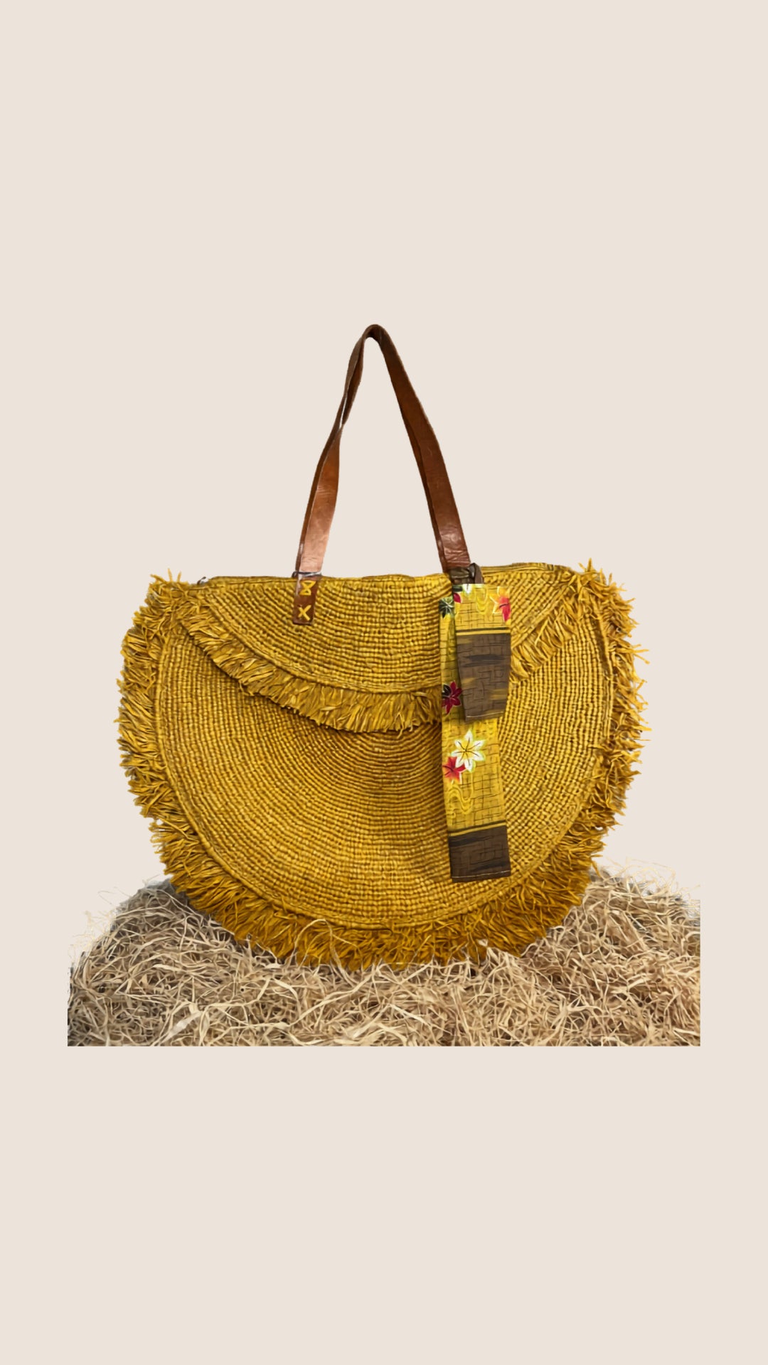 Raffia Tote Bag, handcrafted in Madagascar