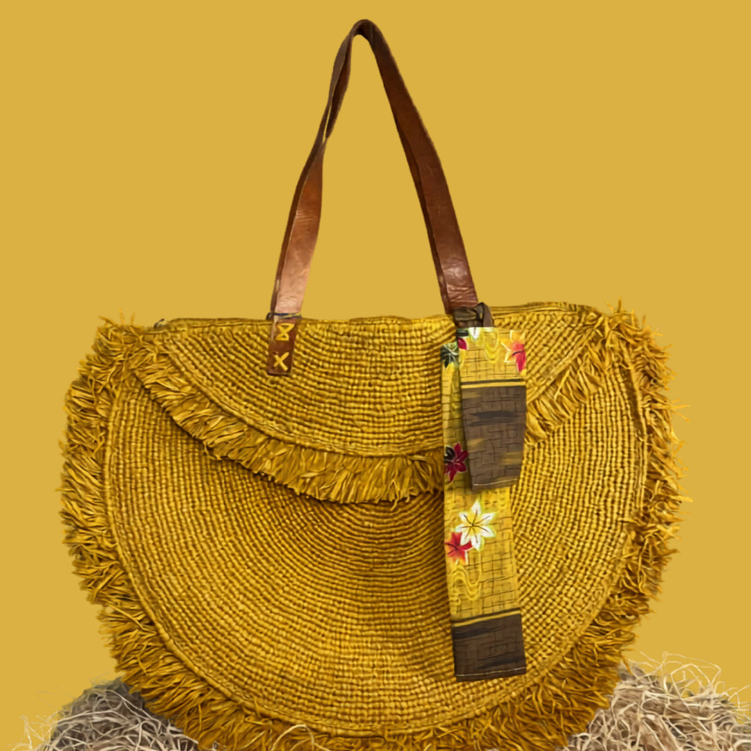 Raffia Tote Bag, handcrafted in Madagascar