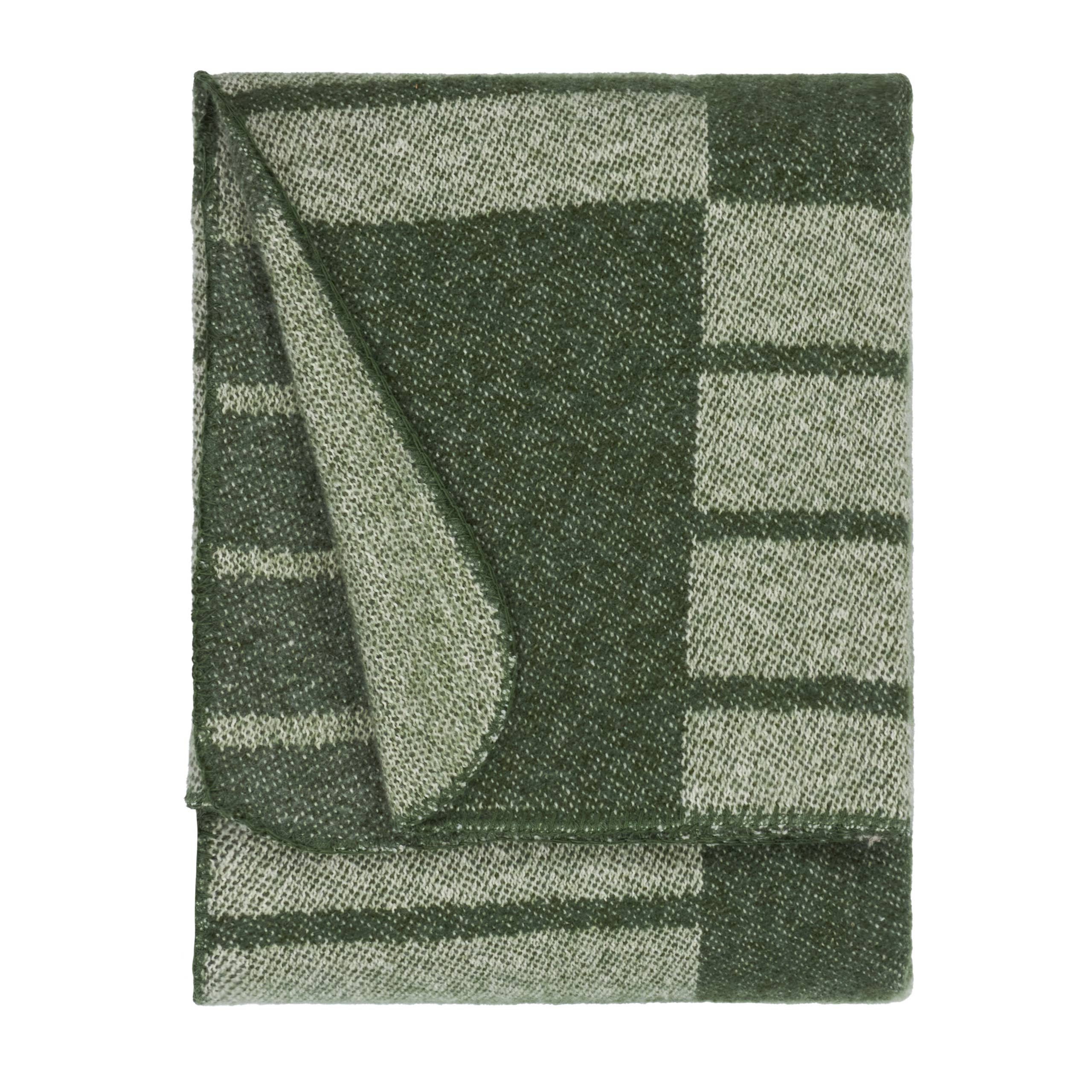 Harlech Reversible Woven Throw Moss