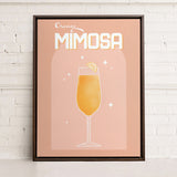ORANGE MIMOSA, Oeuvre sur toile étirée
