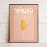 ORANGE MIMOSA, Oeuvre sur toile étirée