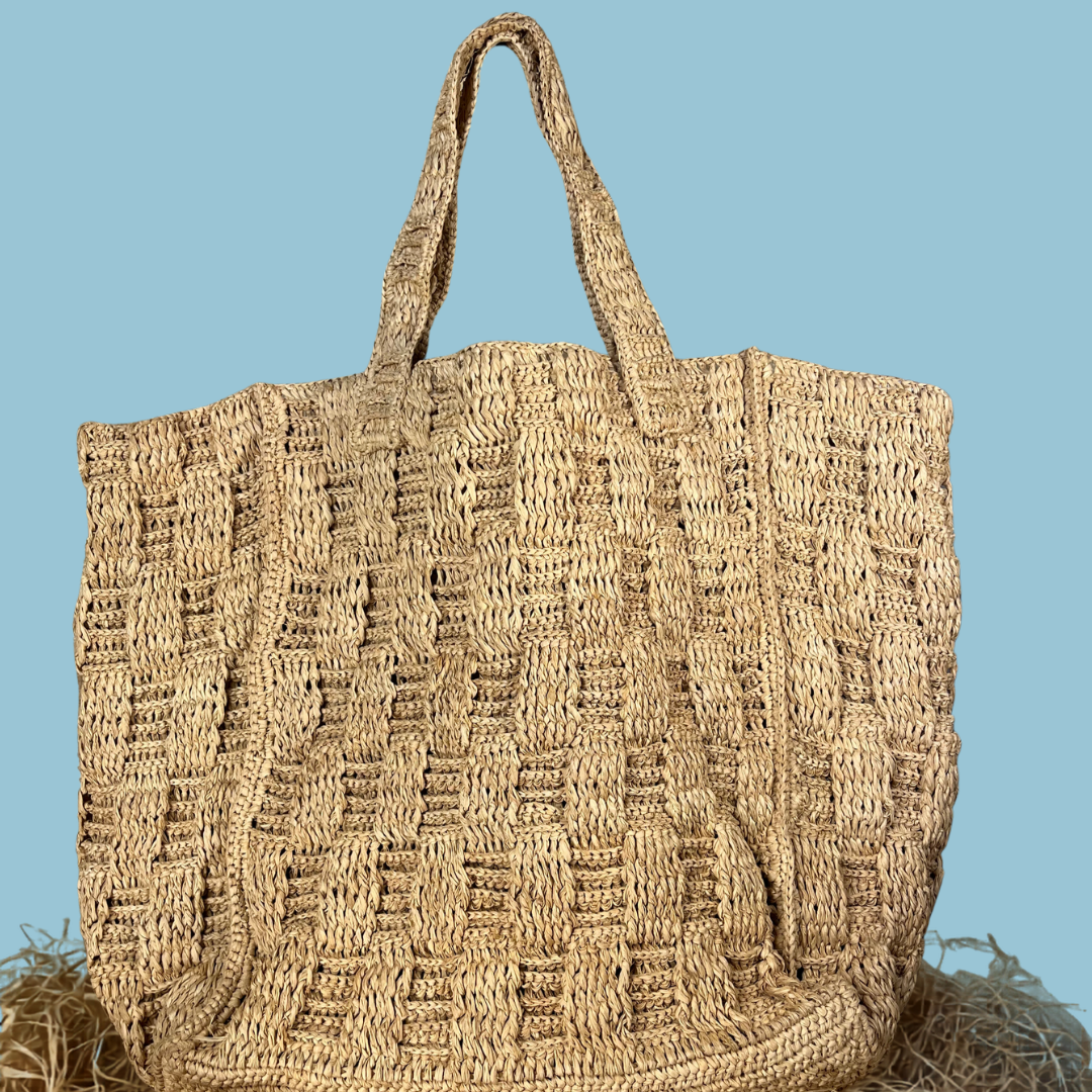 Raffia Tote Bag, handcrafted in Madagascar