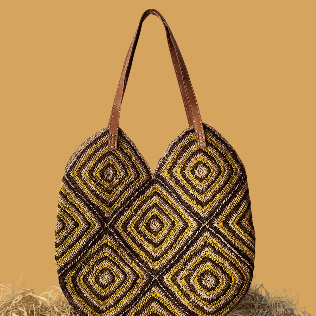 Raffia Tote Bag, handcrafted in Madagascar