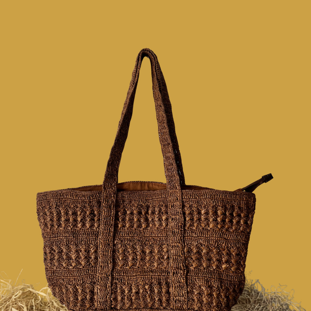 Raffia Tote Bag, handcrafted in Madagascar