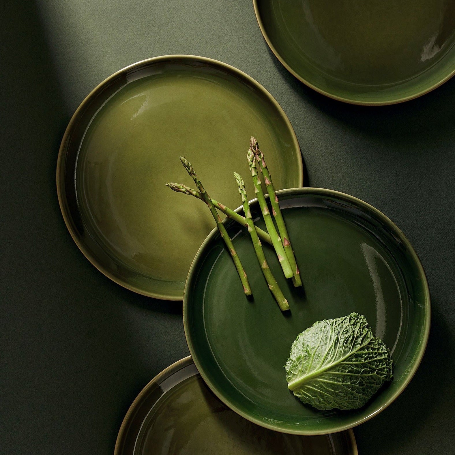 Assiette plate à diner en grès | Edan