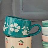 Tasse à cappuccino - peintes à la main - 200 ml