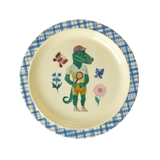 Assiette pour enfants - Bleu - Imprimé Nathalie Lété