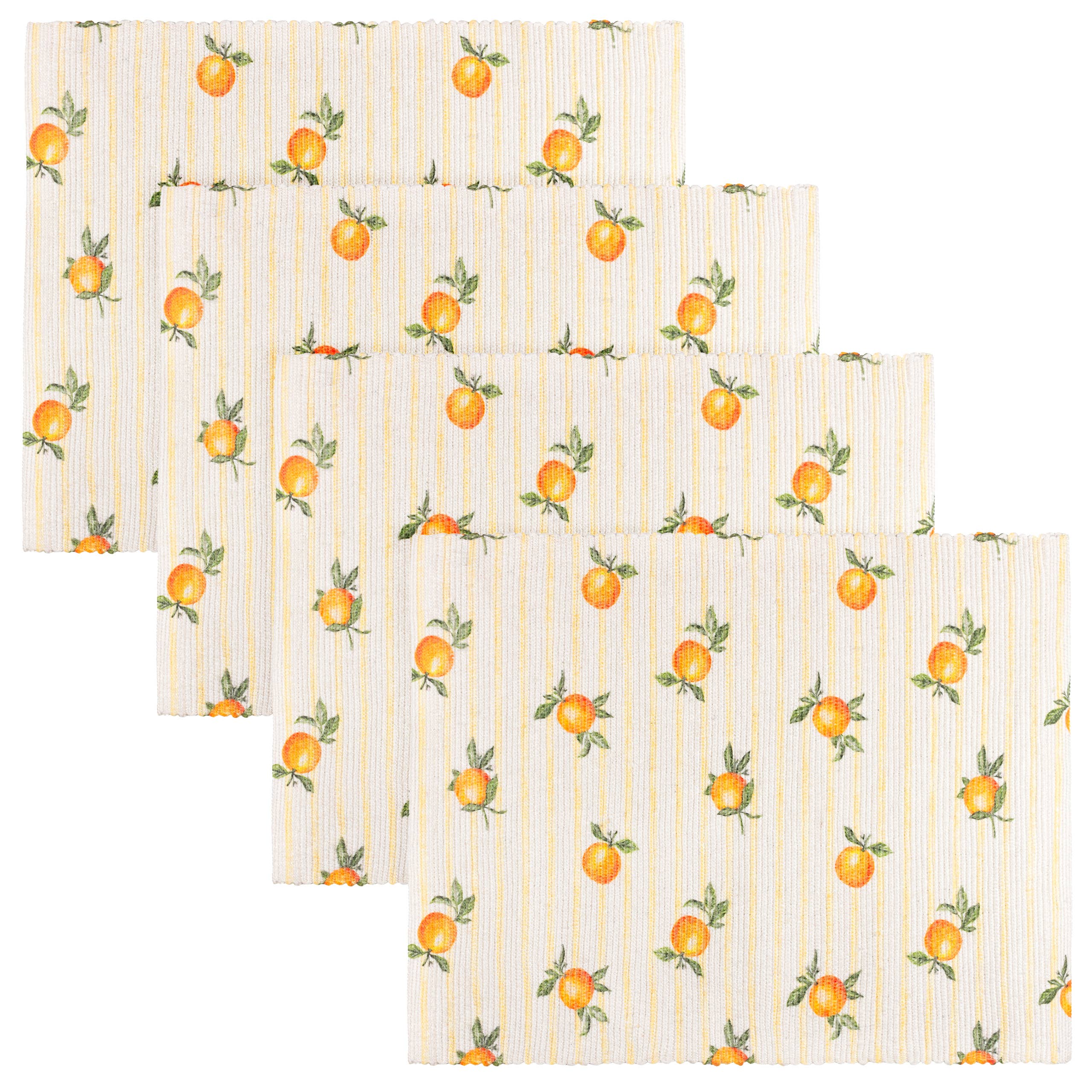 4 placemats - Orange Fruits - Indoor/Outdoor