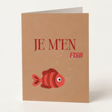 Carte de souhait - Je m'en fish