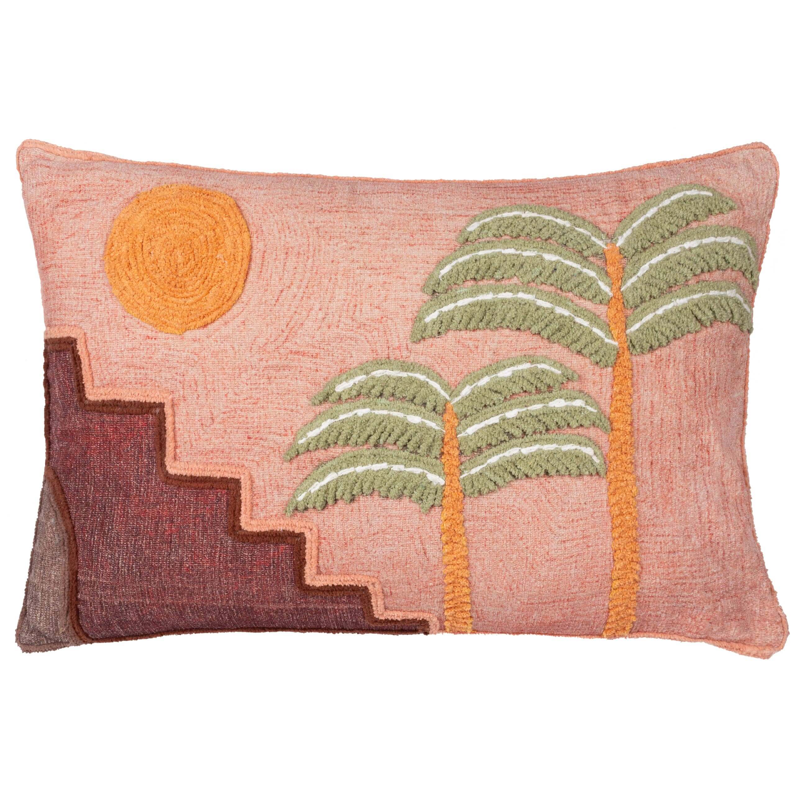 Moloko Embroidered Cushion - Sunset
