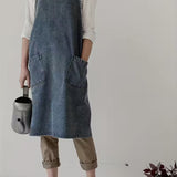 Denim Apron - Korean Style