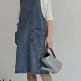 Denim Apron - Korean Style