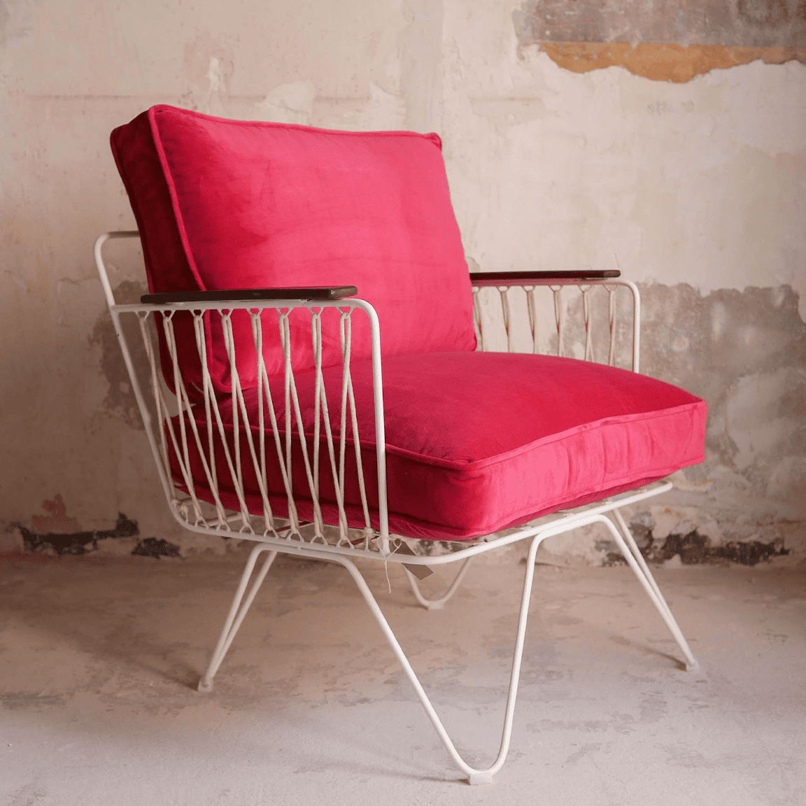 Armchair Croisette Honoré - Pink Velvet