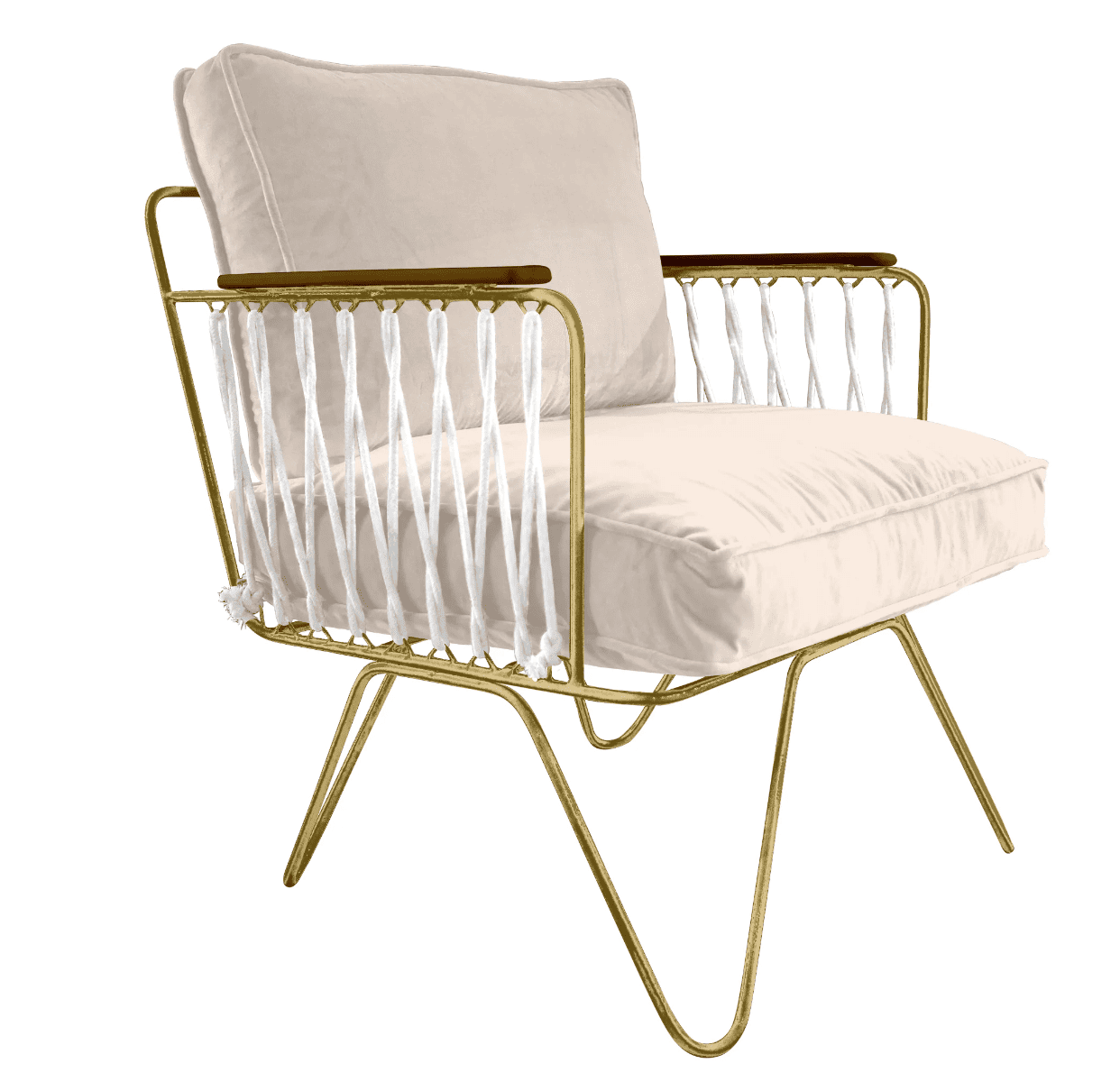 Armchair Croisette Honoré - Pink Velvet